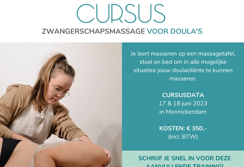 Zwangerschapsmassage cursus voor doula's en geboortewerkers